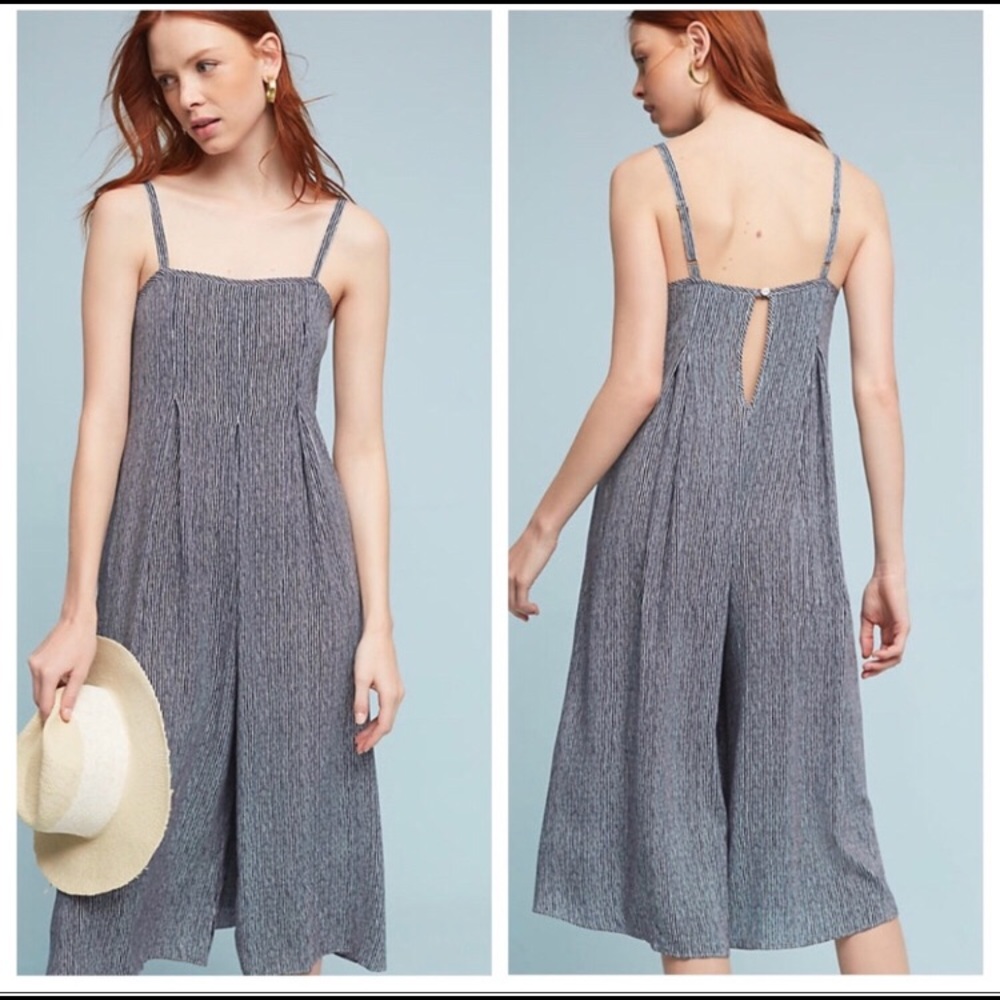 Anthropologie Faye Striped Jumpsuit